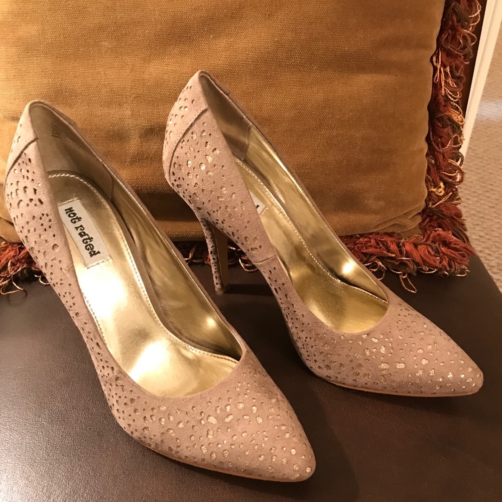 Elegant Sparkly Suede Shoes